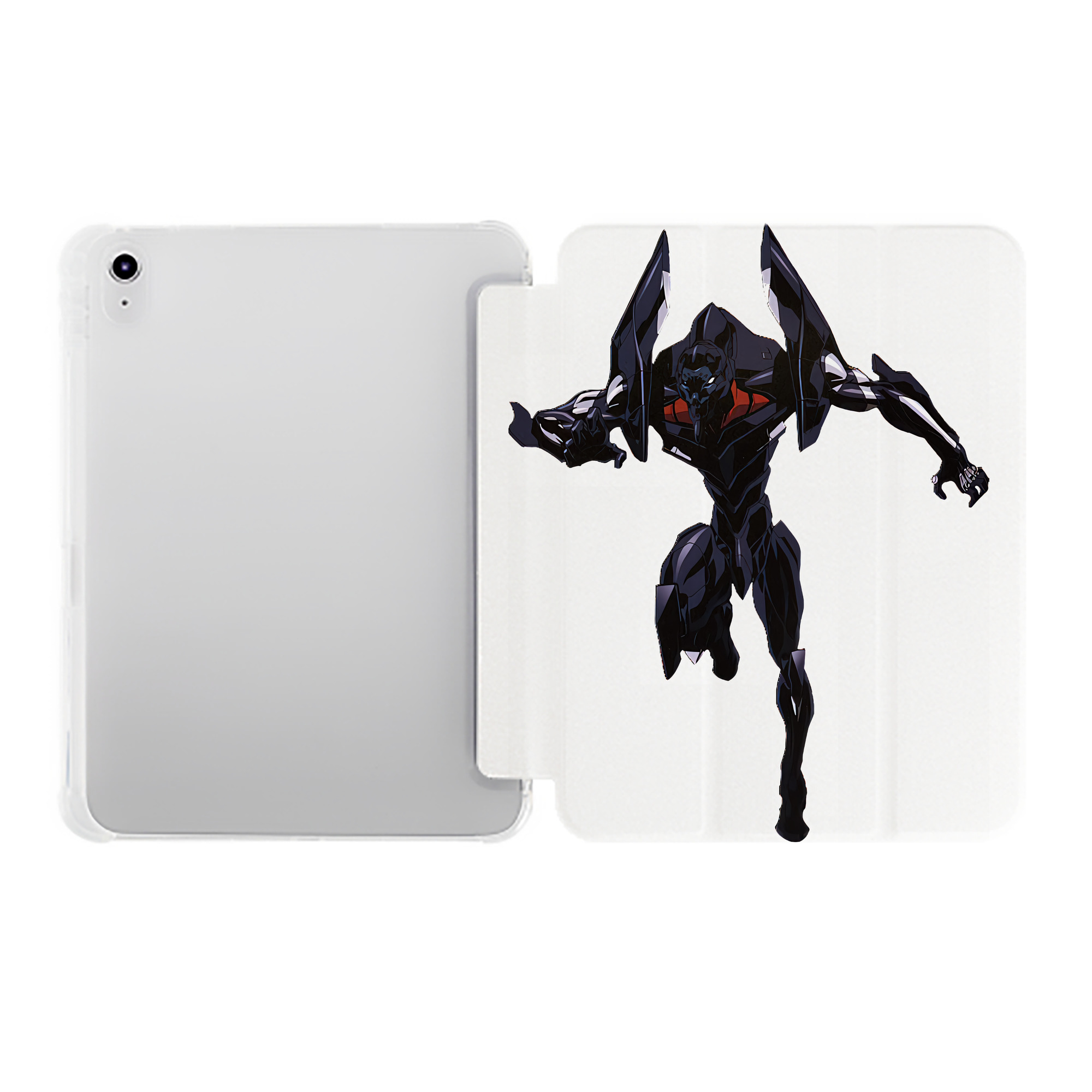 （画像用） EVA 新世紀エヴァンゲリオン IPad ケース ペン収納付き 三つ折りスタンド PUレザー×シリコン 対応機種9.5/10.5/10.9インチ